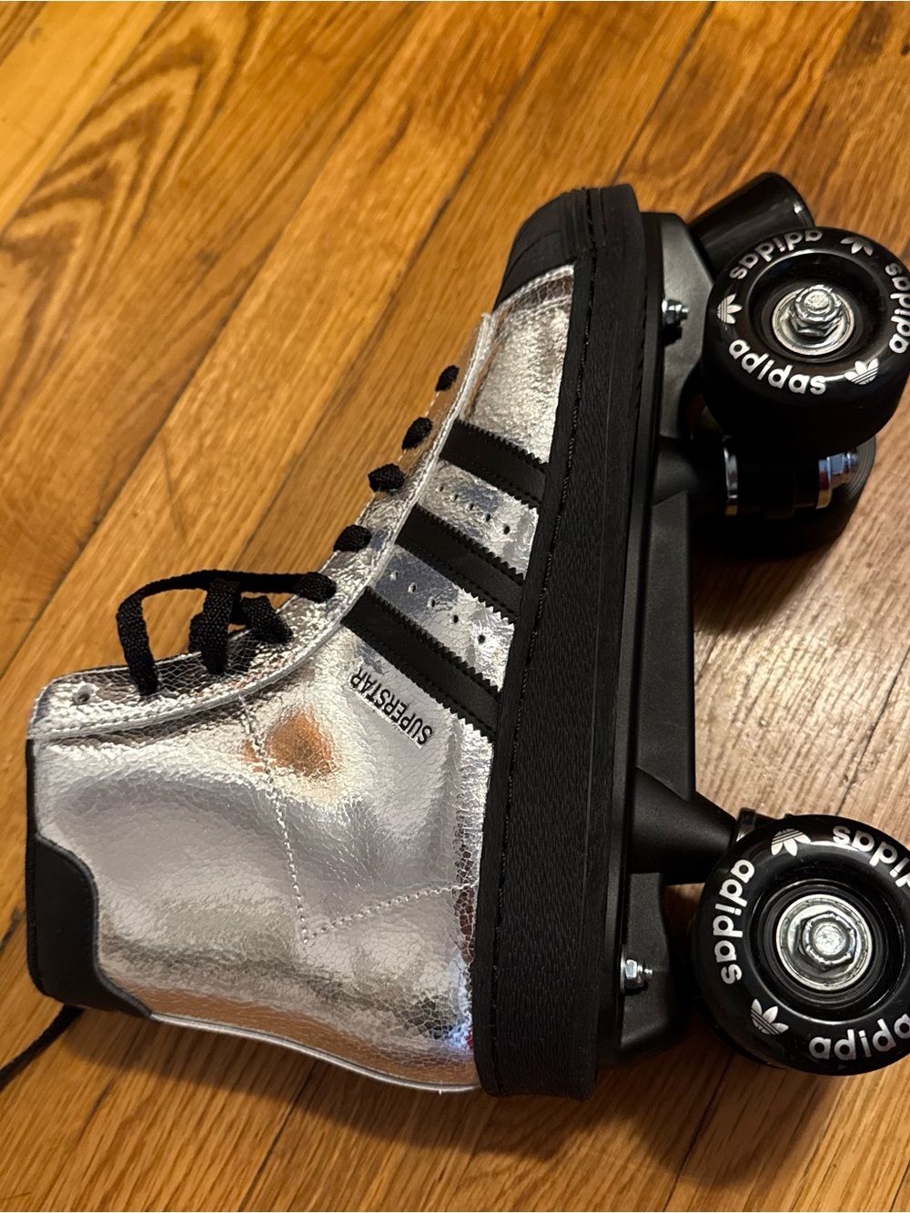 Adidas Superstar Silver High-Top Roller Skates - Picture 3 of 15